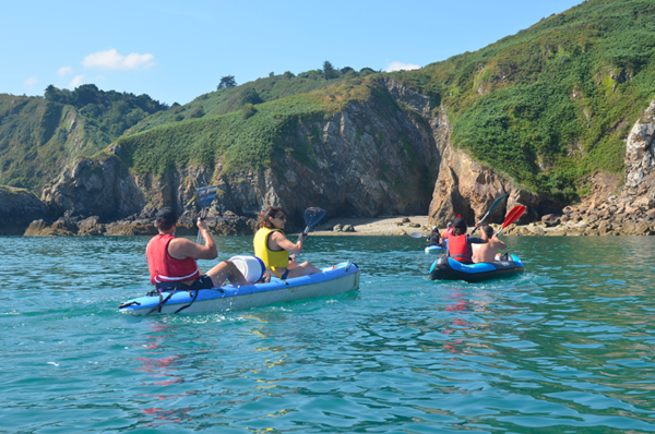 balade en kayak sur la côte du goélo