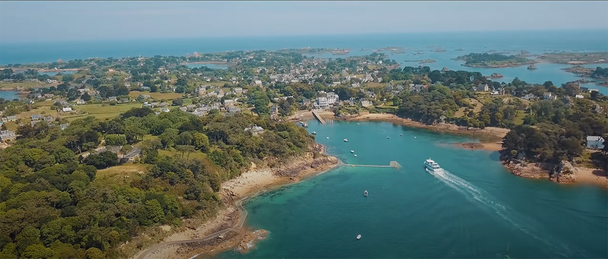 vue aérienne de Bréhat