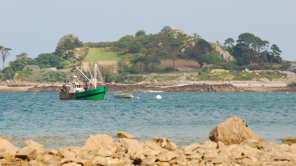 L'ilot St Riom dans la baie de Paimpol